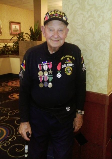 Harry Reed, a U.S. Army veteran of World War II, was recently awarded a French Legion of Honor medal—the highest honor bestowed by France. Courtesy of Jeremy P. Ämick.