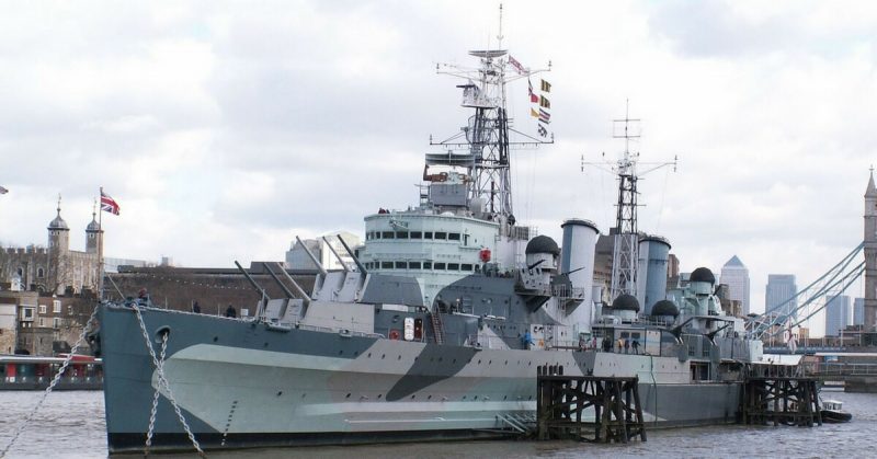HMS Belfast, London. Dickbauch - CC-BY SA 3.0