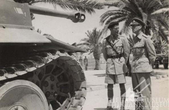 King George VI inspects Tiger 131