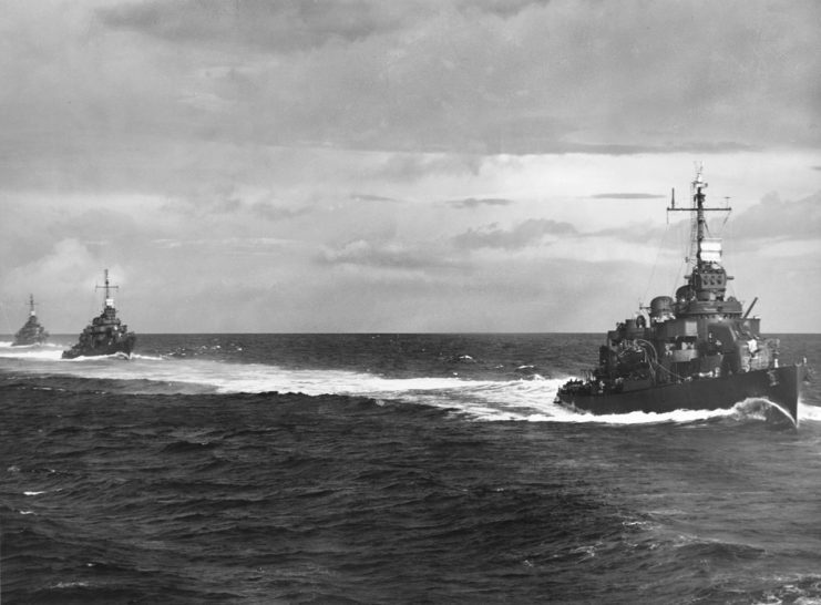 O’Bannon leads Chevalier and Taylor, August 1943.