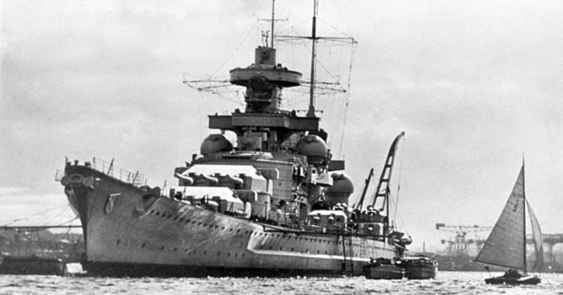Schlachtschiff Scharnhorst. By Bundesarchiv - CC BY-SA 3.0 de