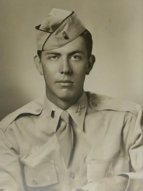 Walker is pictured as a young lieutenant in 1946. After the war, he returned to Missouri and finished his degree at the University of Missouri-Columbia. Courtesy of Mort Walker.