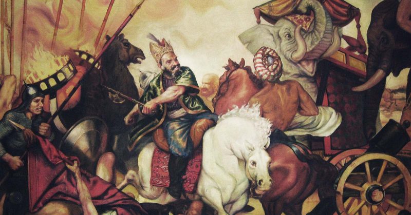 Nader Shah in battle. By Adel Adili - CC BY-SA3.0