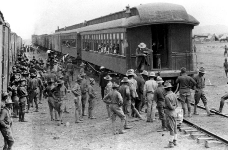 1st Aero Squadron – Columbus NM Train Arrival