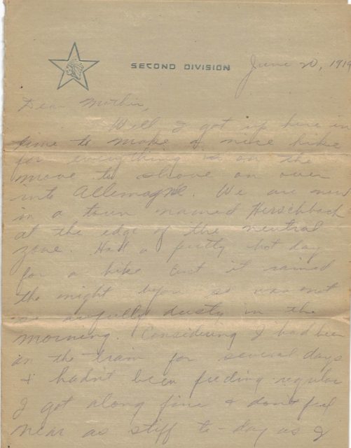 One of Stewart’s letters. Photo credits: James Gregory
