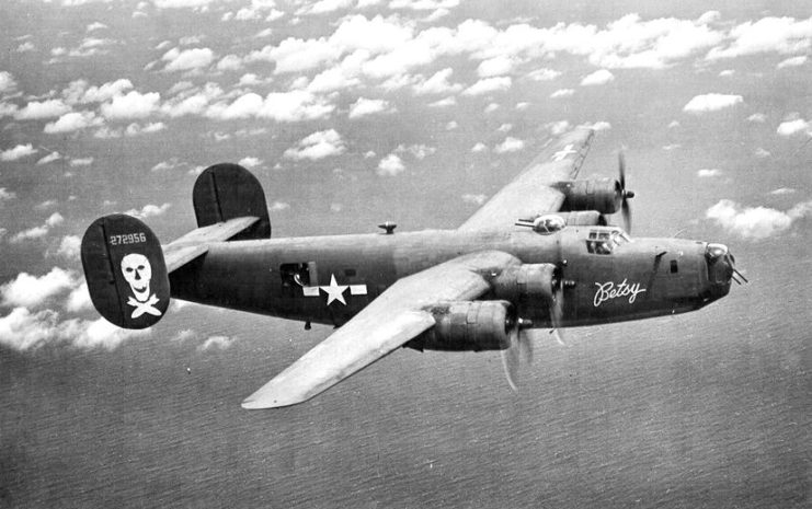 The B-24 liberator ‘Betsy’ in 1944.