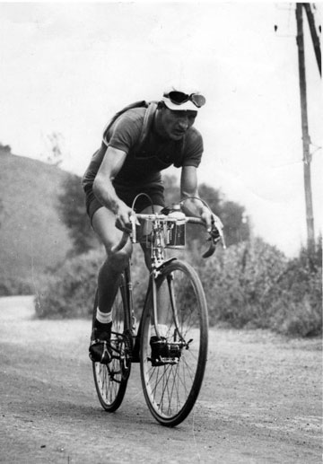 Gino Bartali in training