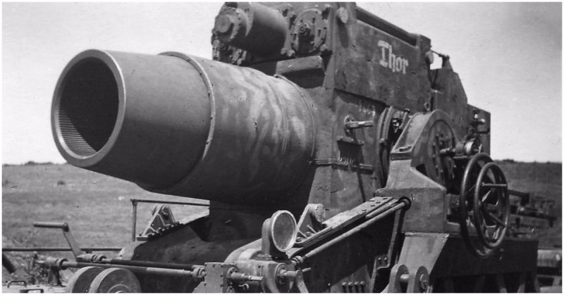 The company Rheinmetall developed a mortar with a calibre of 60cm as breech loader
