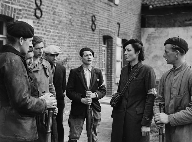 A group of French Partisans in WW2