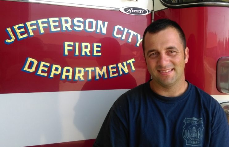 Fulton resident James Noah enlisted in the Army Reserve while still a junior in high school and went on to complete deployments to Iraq and Kuwait. He now continues his public service as a firefighter with Jefferson City. Courtesy of Jeremy P. Amick.