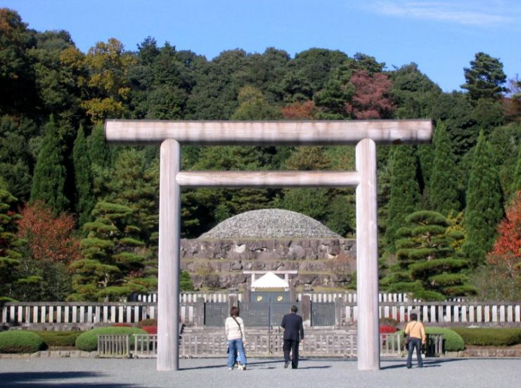 Hirohito’s tomb in the Musashi Imperial Graveyard, Hachiōji, Tokyo
