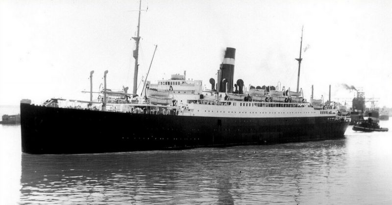 The fateful vessel in Montreal Harbor, 1922