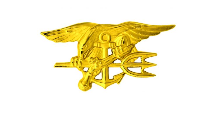 The US Navy SEALs’ insignia, which Garofalo plans to recreate in glass as a gift to the 45th President of the USA
