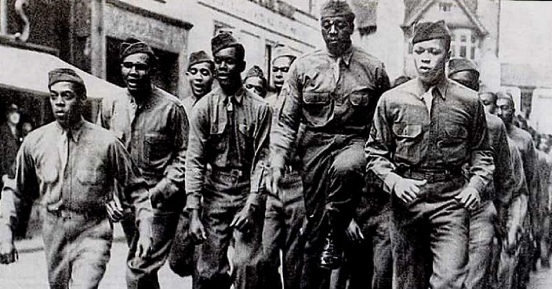 American GIs in Bristol. For many years, black people struggled for recognition for their role in the military. 