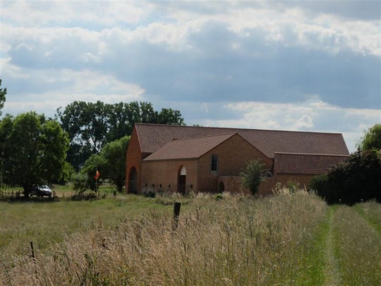 The ‘Ijzerhoeve’, from where Belgian defenders repelled the German attack.