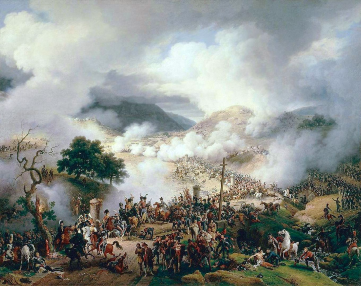 La bataille de Somosierra by Louis-François, Baron Lejeune (1775–1848)