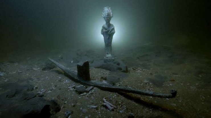 This statue is thought to represent the God Osiris – Egyptian Ministry of Antiquities.