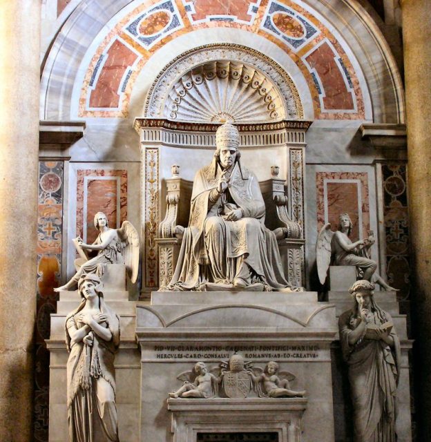 Sepulchre of the Pope Pius VII (1823) by Bertel Thorvaldsen – The Vatican City / Rome