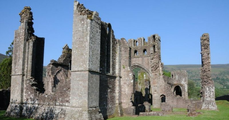 Llanthony Priory, which sits nearby to the medieval manor hose on sale. Photo © Philip Halling - CC-BY SA 3.0