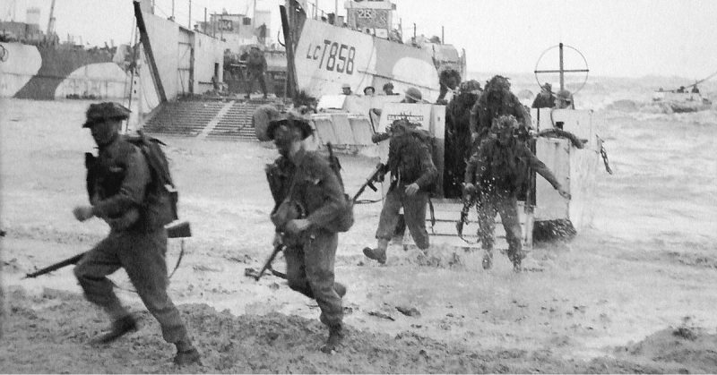 Coming ashore at Gold Beach. 