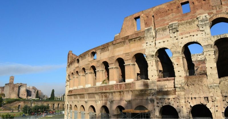 The Roman Colosseum, mighty monument of Ancient Rome