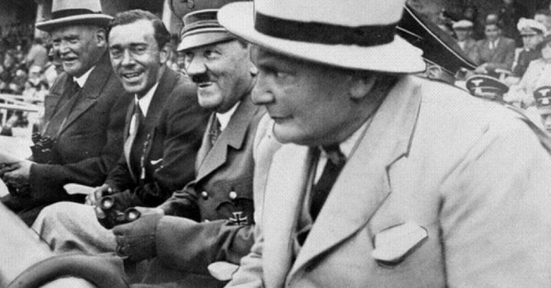 Hitler with Göring at the Berlin Olympics. Bundesarchiv - CC-BY SA 3.0