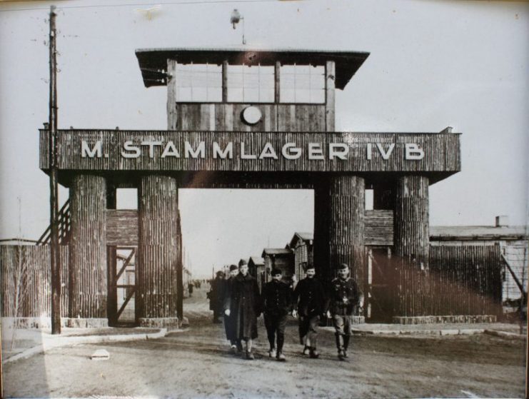 Entry Gate to Stalag IVB camp. Photo credits: LutzBruno – CC BY-SA 3.0