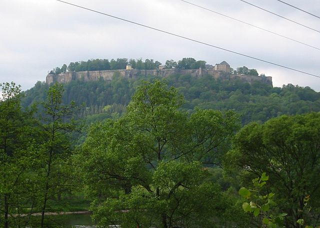 Konigstein Castle, Saxony, built in the 12th Century by King Wenceslas. Prison for Allied General officers, WWI and WWII. Photo credits: Andreas Steinhoff.