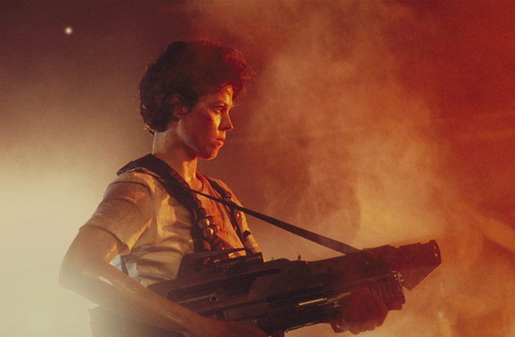 Sigourney Waver as Lt. Ellen Louise Ripley in 'Aliens'