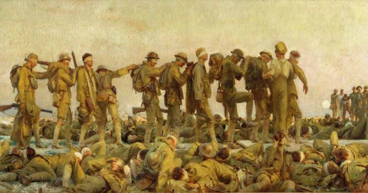 Gassed by John Singer Sargent. Photo credits: National WWI Museum and Memorial