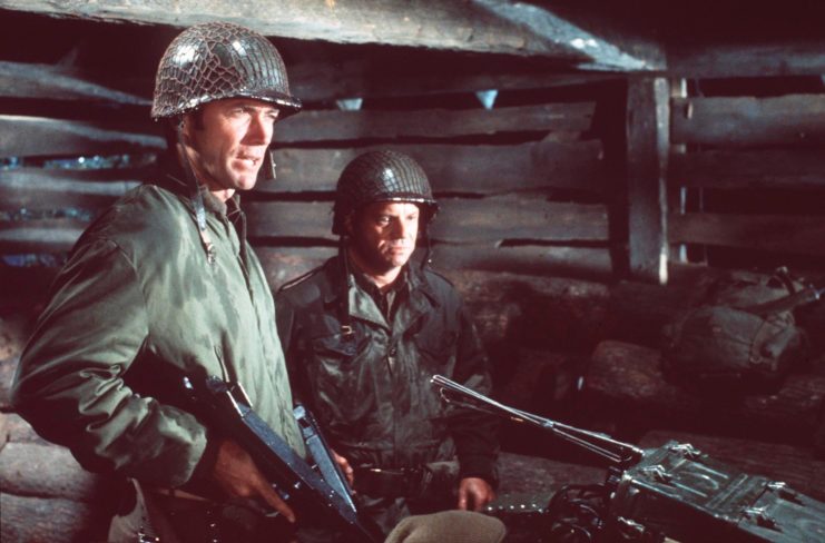 Clint Eastwood and Don Rickles as Pvt. Kelly and Staff Sgt. "Crapgame" in 'Kelly's Heroes'