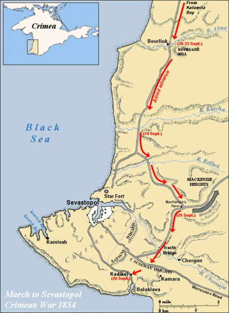 The of the Expression "The Thin Red Line" dates from the Crimean | War