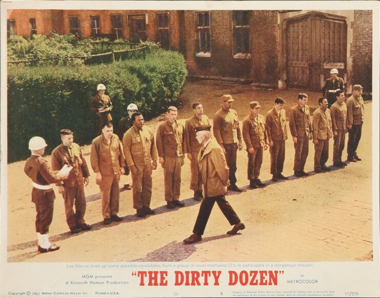 Lobby card for 'The Dirty Dozen'