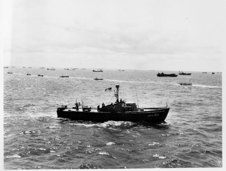 US Coast Guard vessel at sea