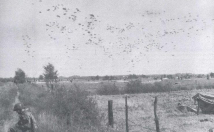 3rd Battalion / 501st Parachute Infantry Regiment lands on Drop Zone A, outside Eerde.