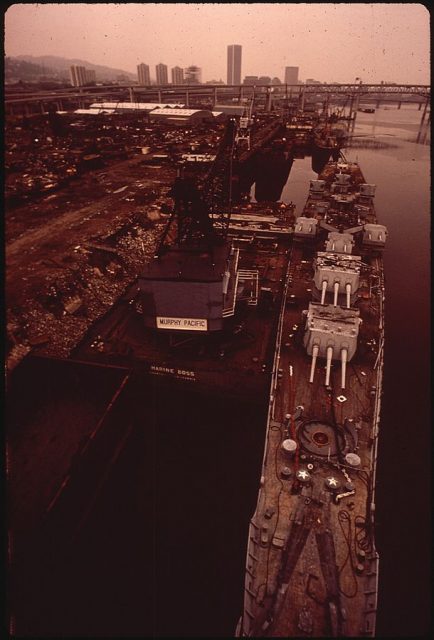 Zidell shipbreaking yard.