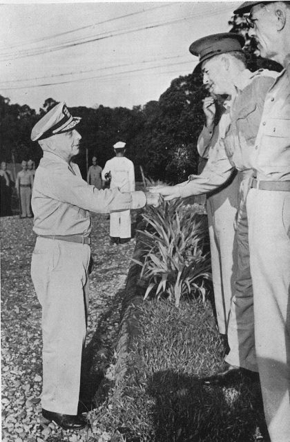 Admiral A.W. Fitch and Major Kennedy D.S.O. Photo: Feldt p.107.