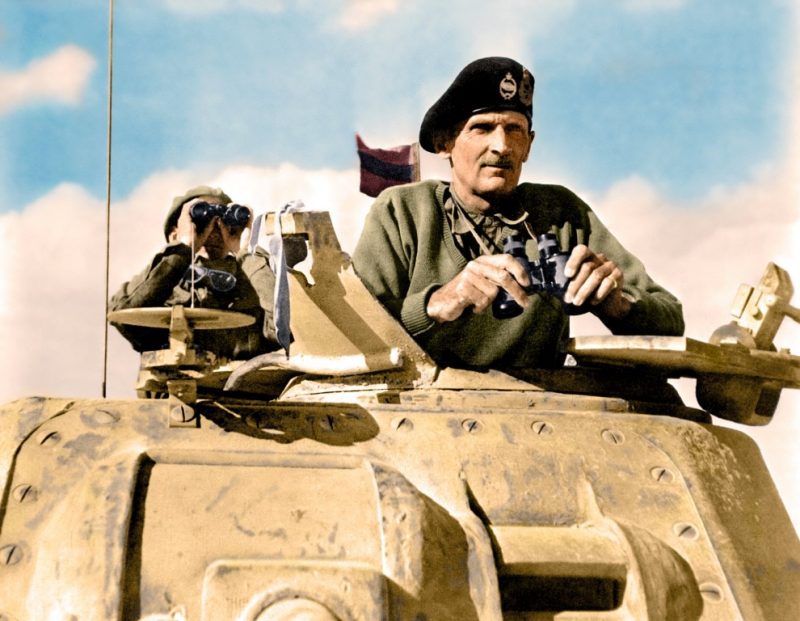 General Bernard L. Montgomery watches his tanks move up. North Africa, November 1942. Paul Reynolds / mediadrumworld.com