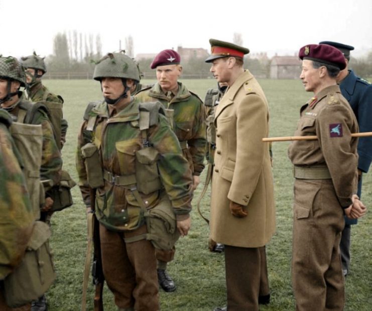 King George VI inspects paratroops of 6th Airborne Division, 16 March 1944. Paul Reynolds / mediadrumworld.com