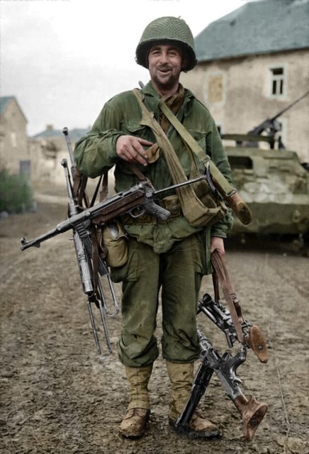 V Corps rocket launchers pounding German positions in the Hürtgen. Paul Reynolds / mediadrumworld.com