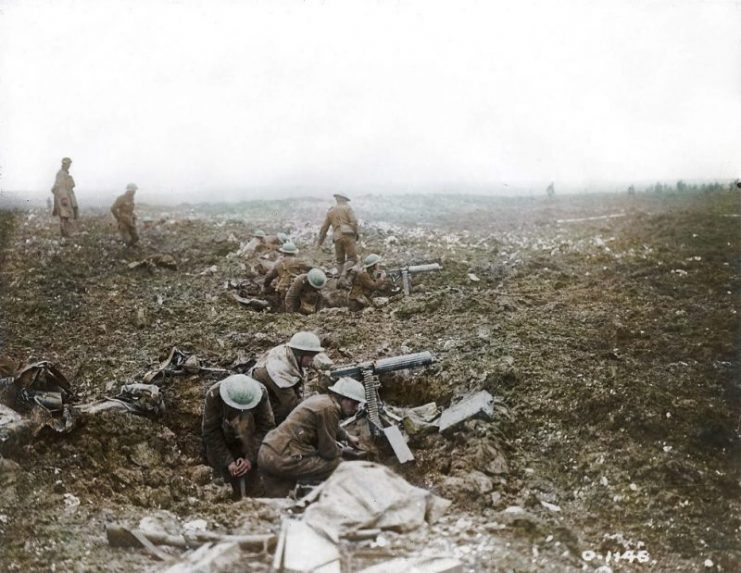 Vimy Ridge. Canadian machine gun crews. Royston Leonard / mediadrumworld.com