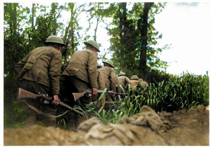 112th Royal Scots Daylight Reconnaissance patrol, Meteren, 23rd June 1918. Royston Leonard / mediadrumworld.com