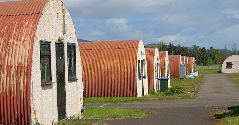 Nissen huts at Cultybraggan. Photo: Mick Garratt / CC-BY-SA 2.0