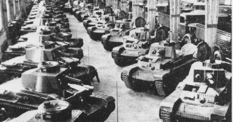 LT vz. 35 tanks in the Škoda Works
