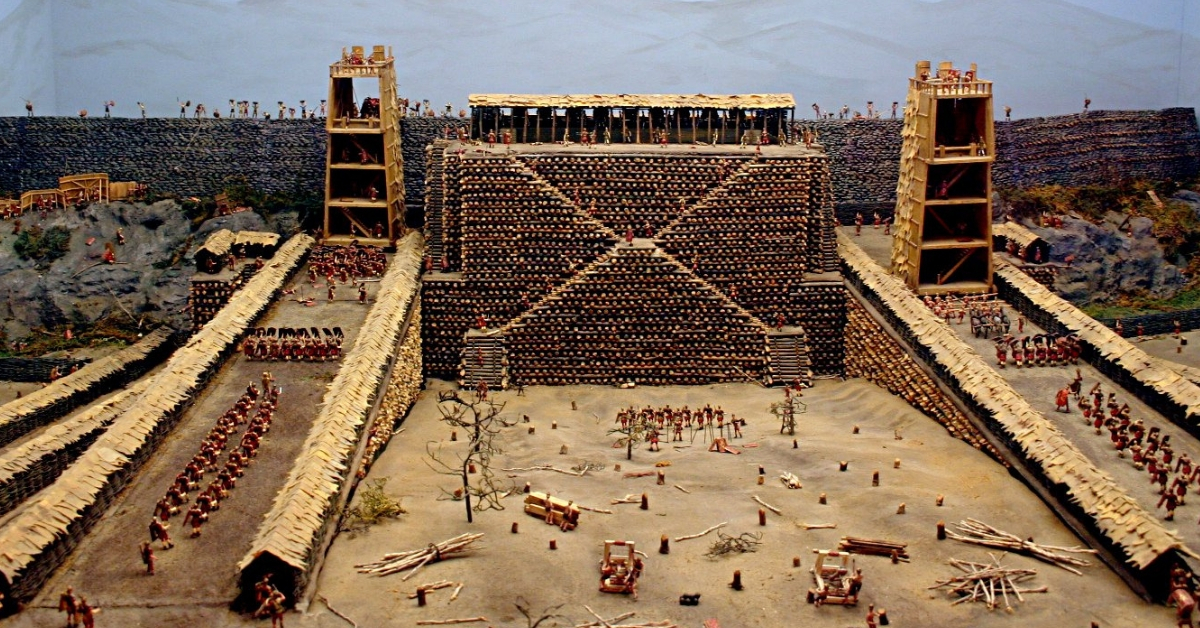 Photo: Photograph of a model of the siege of Avaricum at the museum of the United States Military Academy, United States of America / Rolf Müller / CC BY-SA 3.0