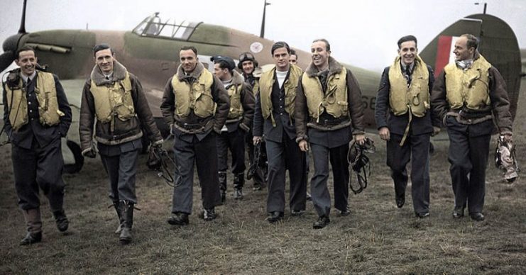 Pilots of Polish 303 Squadron during the Battle of Britain