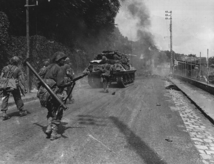 American Troops near Fontainebleau