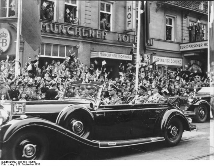 Hitler and Mussolini in Munich, 1939. Photo: Bundesarchiv, Bild 183-H12943 / CC-BY-SA 3.0.