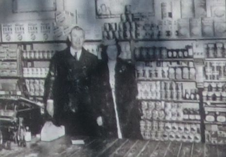 Alvin and Gracie York inside their store during WWII