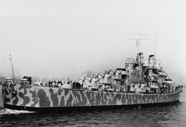 The USS Juneau In New York Harbor, 11 February 1942. Photo credits: the U.S. National Archives.